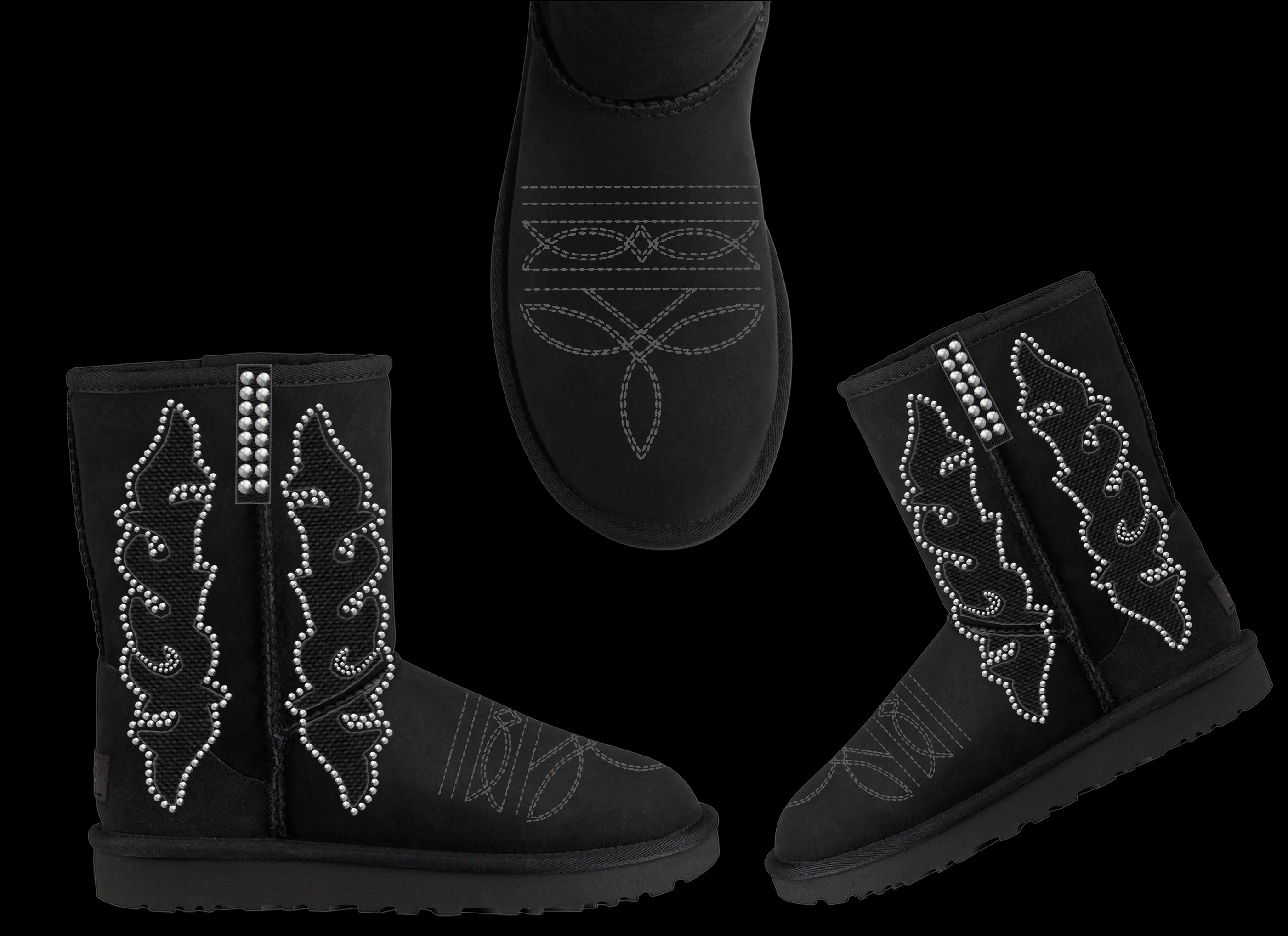 cow boy boots mock up